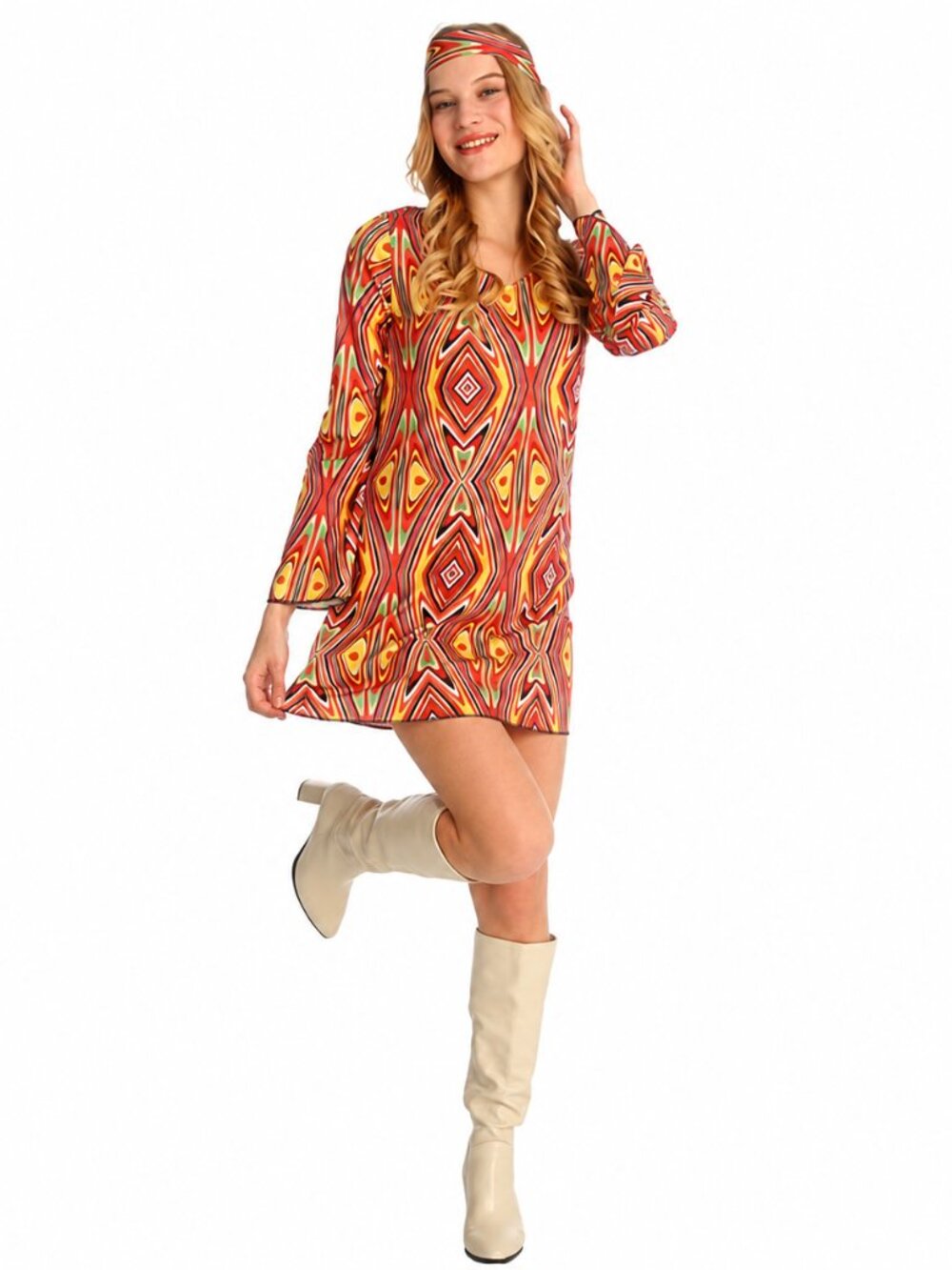 Women's 80s Colorful Dress Halloween Costume